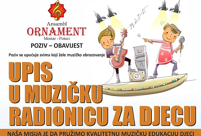 Glazbena radionica za djecu s prostora Bijelog Polja