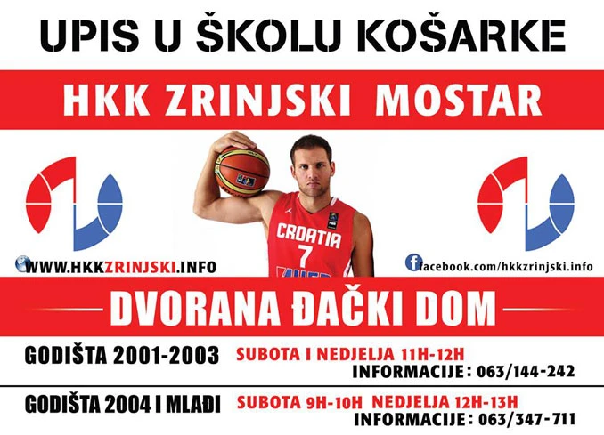 Iz HKK Zrinjski pozivaju djecu da "krenu stopama Bojana Bogdanovića"