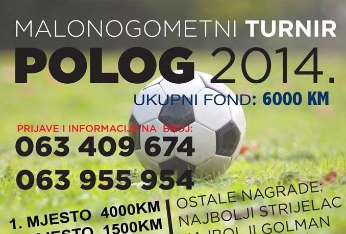 Počele prijave za malonogometni turnir u Pologu
