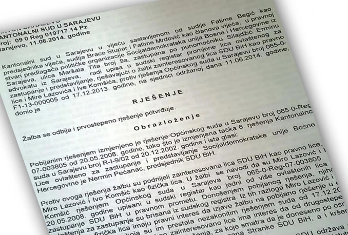 Nermin Pećanac jedini ima pravo na SDU