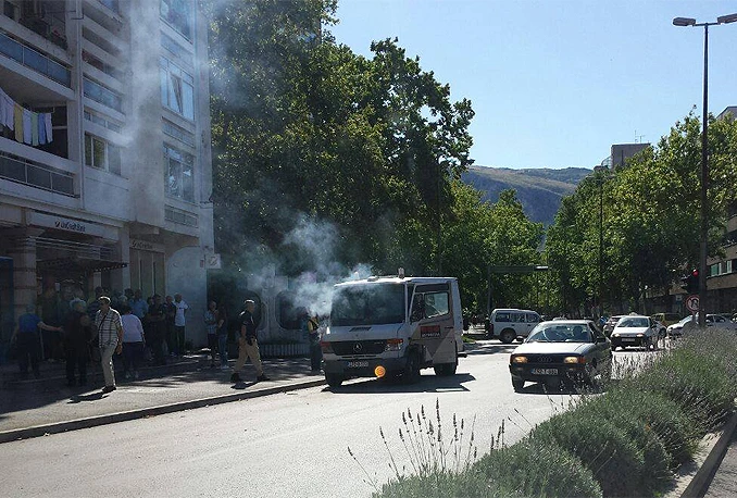 Mostar: Požar na zaštitarskom automobilu