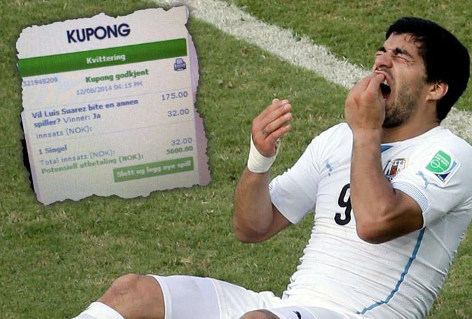 Pogodio na kladionici da će Suarez ugristi nekoga!