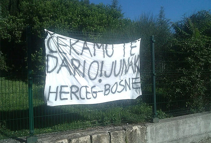 Transparent dobrodošlice Dariju Kordiću i u Mostaru