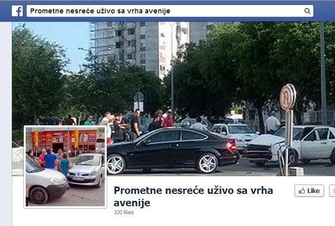 Vrh Avenije, poznato 'sudaralište' od sada i na Facebooku