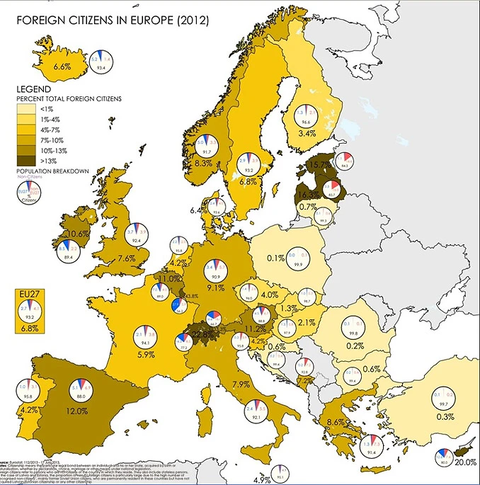Što mislite, koliko stranaca živi u vašoj domovini?