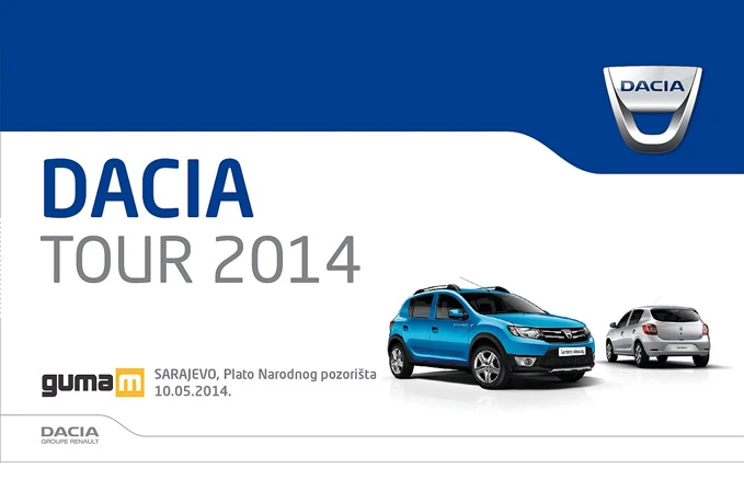 DACIA automobili putuju kroz BiH