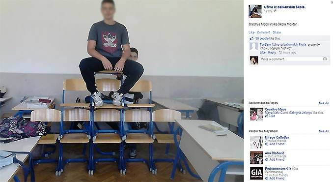 Nova šokantna grupa 'Uživo iz balkanskih škola', na stranici i slike iz mostarskih škola