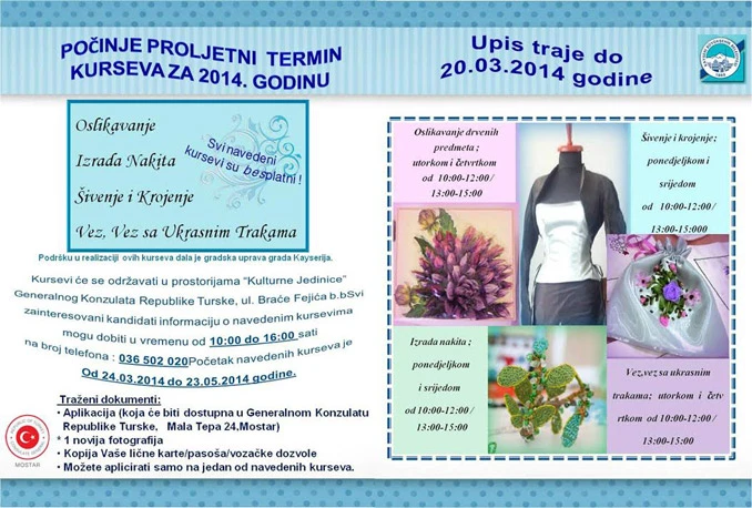 Konzulat Turske u Mostaru pokreće novi ciklus tečajeva
