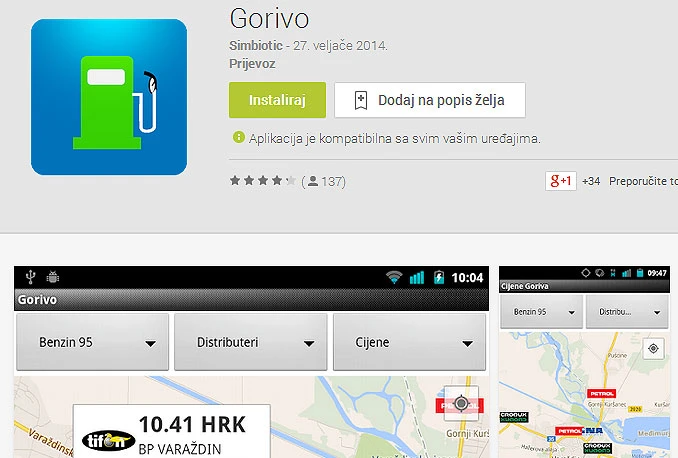 Aplikacija pronalazi najniže cijene goriva u Hrvatskoj