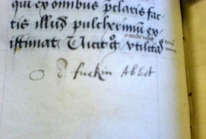 Prvi 'fuck' zapisan 1528. godine