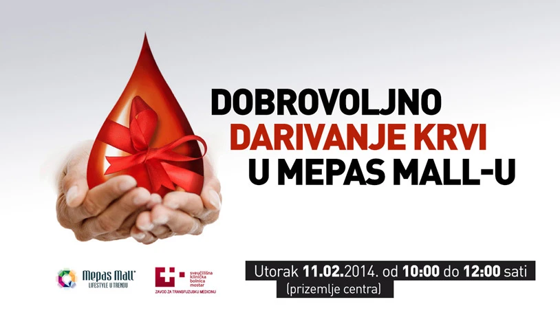 Dobrovoljno darivanje krvi u Mepas Mallu