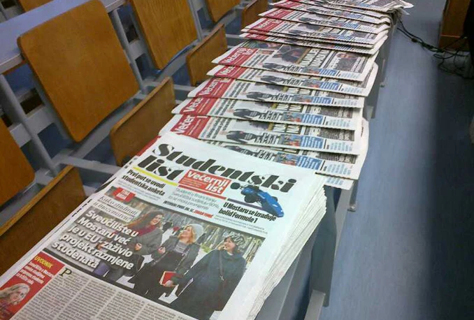 Promoviran prvi broj Studentskog lista - priloga studenata novinarstva u Večernjem listu BiH