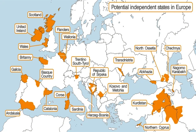 Karta Europe za 20 godina: Bure baruta u RS i Vojvodini!