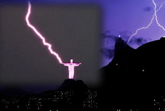 Brazil: Grom oštetio statuu Krista Spasitelja