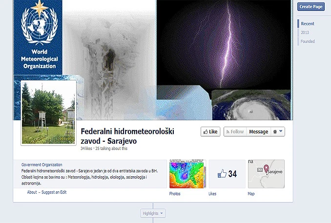 FHMZBiH na Facebooku i Twitteru
