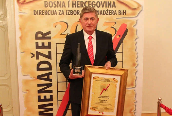 Generalni direktor Elektroprivrede HZ HB Mostar, dobio je nagradu Super šampioni biznisa