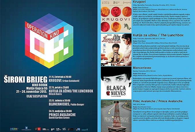 Filmska karavana 'Operacija kino' stiže u Široki Brijeg