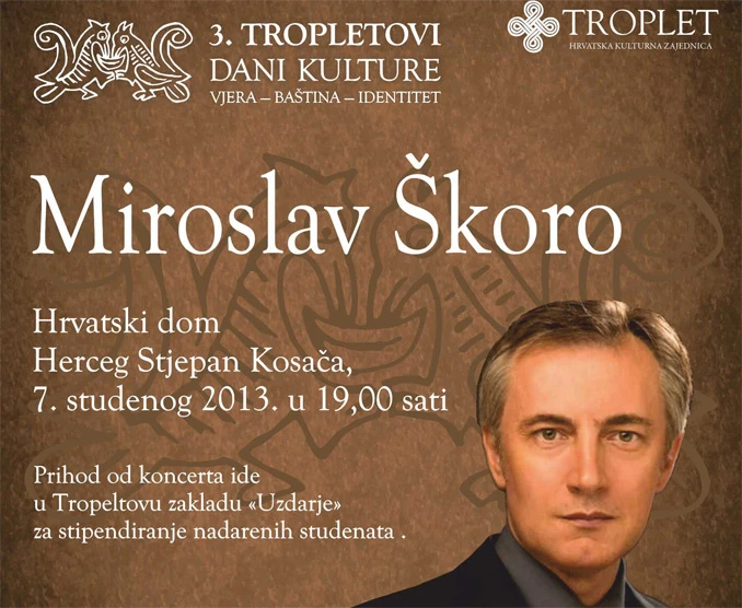 Osvojite ulaznice za veliki koncert Miroslava Škore u Kosači