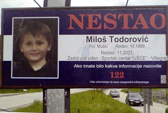 Šest godina od nestanka dječaka Miloša Todorovića iz Višegrada