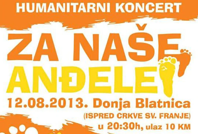 U Čitluku večeras humanitarni koncert ''Za naše anđele''