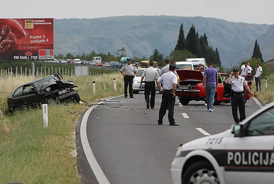 Teška prometne nesreća kod Zračne luke Mostar
