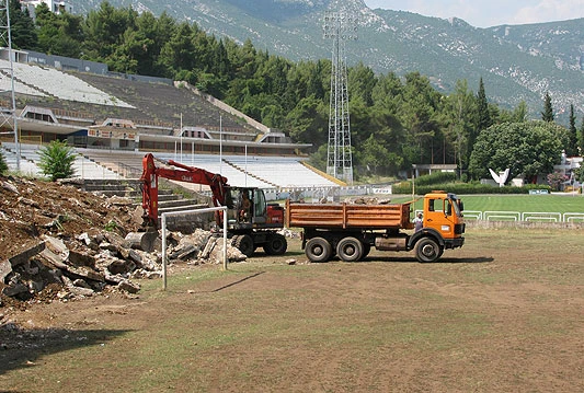 Počeli radovi na pomoćnom terenu stadiona