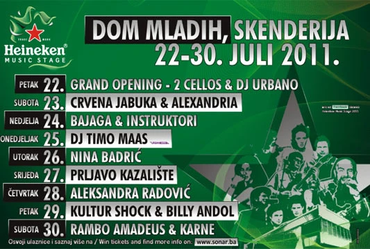 Heineken Music Stage 2011. Sarajevo