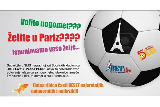 Osvojite poklon putovanje u Pariz na utakmicu Francuska - BiH!