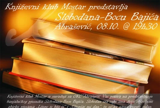 Književni klub Mostar predstavlja Slobodana-Bocu Bajića