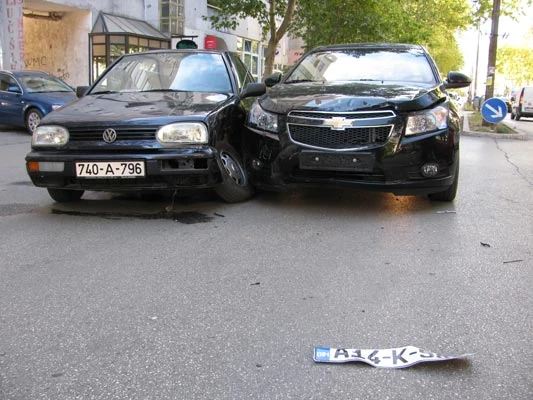 Prometna nezgoda u Splitskoj ulici
