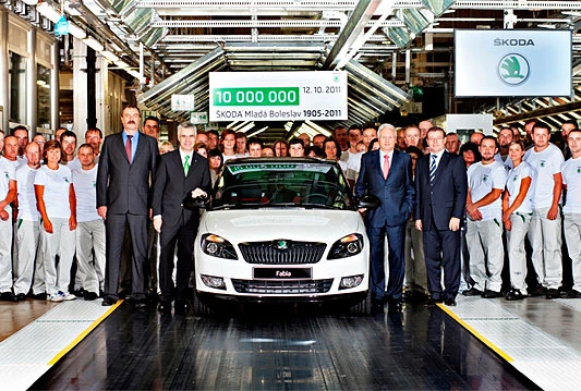 ŠKODA proizvela 10-milijunti automobil u tvornici Mladá Boleslav