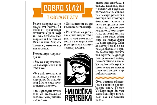 U Hajdučkim Vrletima večeras natjecanje u laganju
