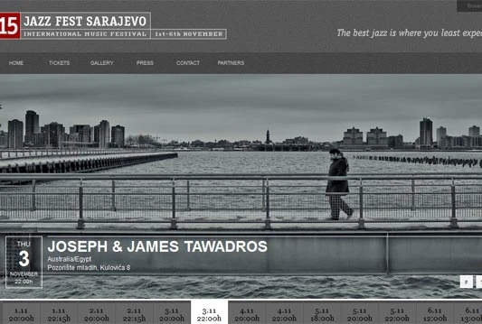 Jazz Fest Sarajevo: Najbolja web stranica u BiH