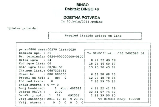Mostarac dobio 116.800,96 KM u igri Bingo plus