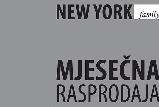 Mjesečna rasprodaja u New York Family