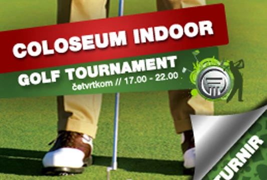 Indoor golf turnir u Coloseum Clubu