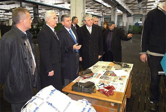 Budimir s upravom poduzeća Soko Transmisije i predstavnicima IMR-a