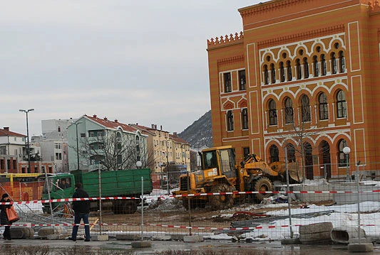 Nastavljeni radovi na uređenju Španjolskog trga u Mostaru