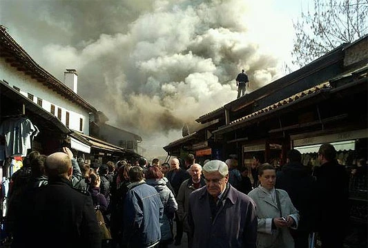 Nargila zapalila Baščaršiju? Izgorjelo je nekoliko trgovina