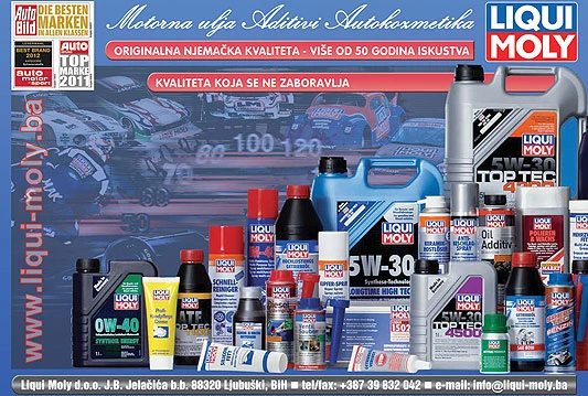 Liqui Moly - motorno ulje broj jedan u Njemačkoj sada s novim partnerom za BiH