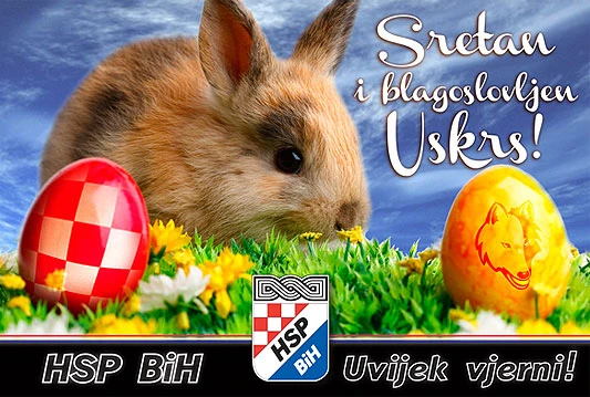 Predsjednik HSPBiH Zvonko Jurišić uputio uskršnju čestitku