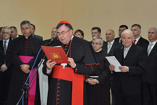 Kardinal Puljić upriličio uskrsni prijem