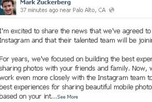 Zuckerberg kupio Instagram za 1 milijardu dolara!