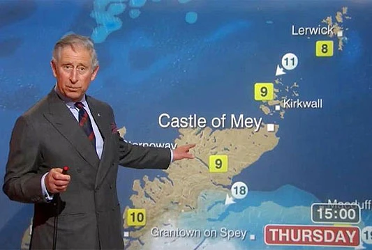 Princ Charles pročitao vremensku prognozu BBC-a
