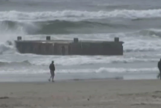 More na plažu u SAD-u izbacilo betonsko pristanište iz Japana
