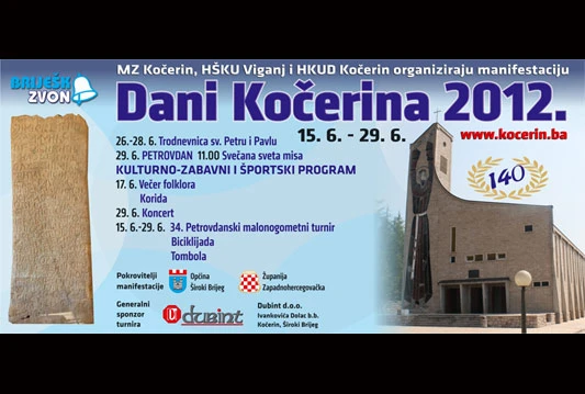 Najava tradicionalne manifestacije ''Dani Kočerina 2012.''