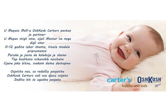 Prvi CARTER'S/OSHKOSH B'GOSH u Bosni i Hercegovini