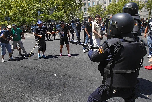 Masovni sukob rudara i policije