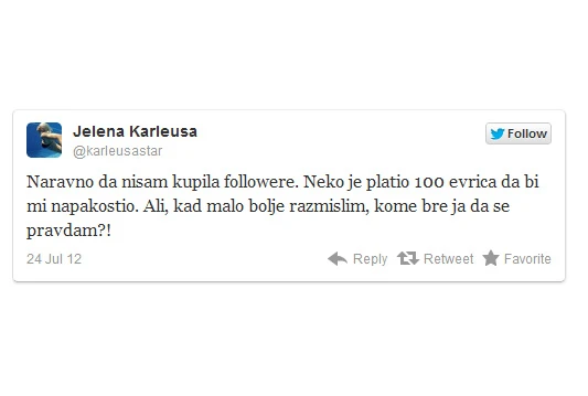 Jelena Karleuša: Naravno da nisam kupila followere!