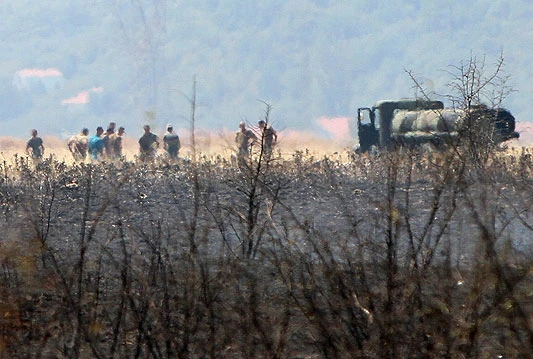 Gorjela trava na Heliodromu